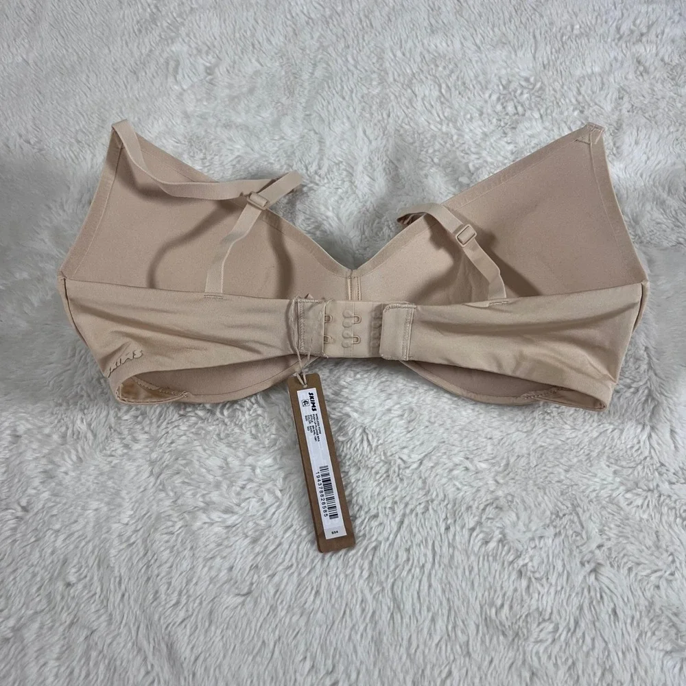 SKIMS Wireless Form Push‎ Up Plunge Bra Sand 32D BR-WRL-1891 NEW - Picture 6 of 14